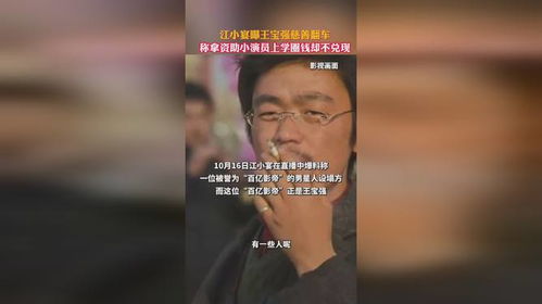 江小宴揭示王宝强慈善背后的真相，公众人物慈善行为的真相解析
