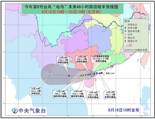 最新台风路径图