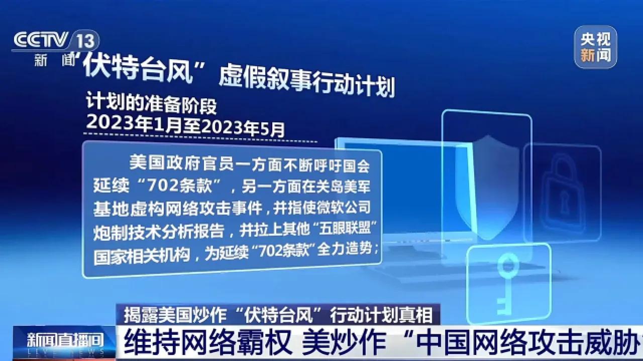 揭秘美国炒作伏特台风行动计划的真相与动机探究