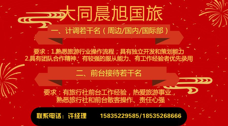 大同最新招聘信息概览