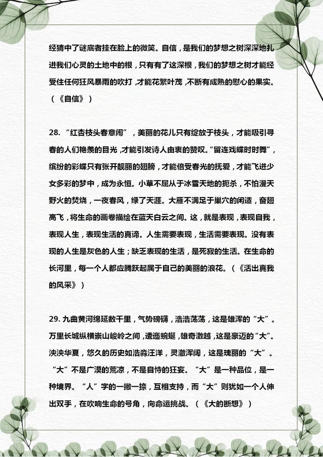 最新议论文素材探讨与分析