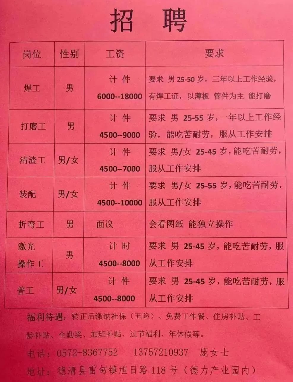 蔡甸在线普工最新招聘，小巷深处的职业机遇